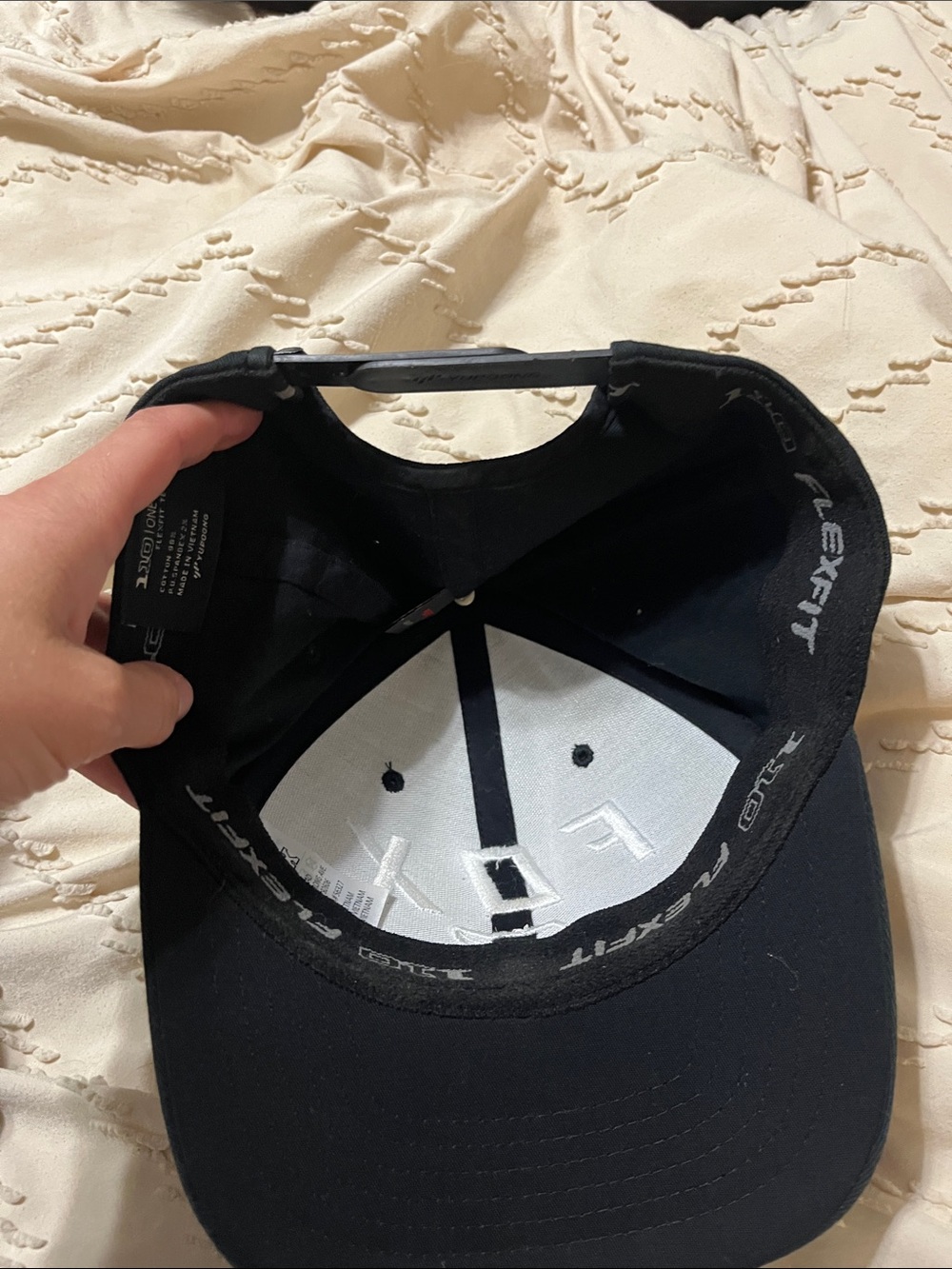 Fox Logo Baseball Hats in Blue and Black - Picture 6 of 7